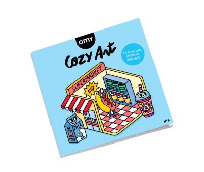 Libro da Colorare Cozy Art Supermarket