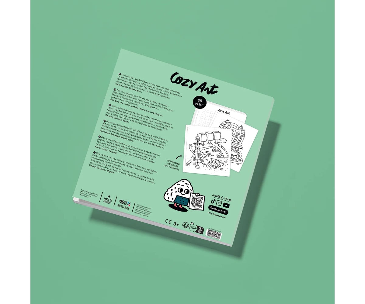 Carnet de Coloriage Cozy Art Paris