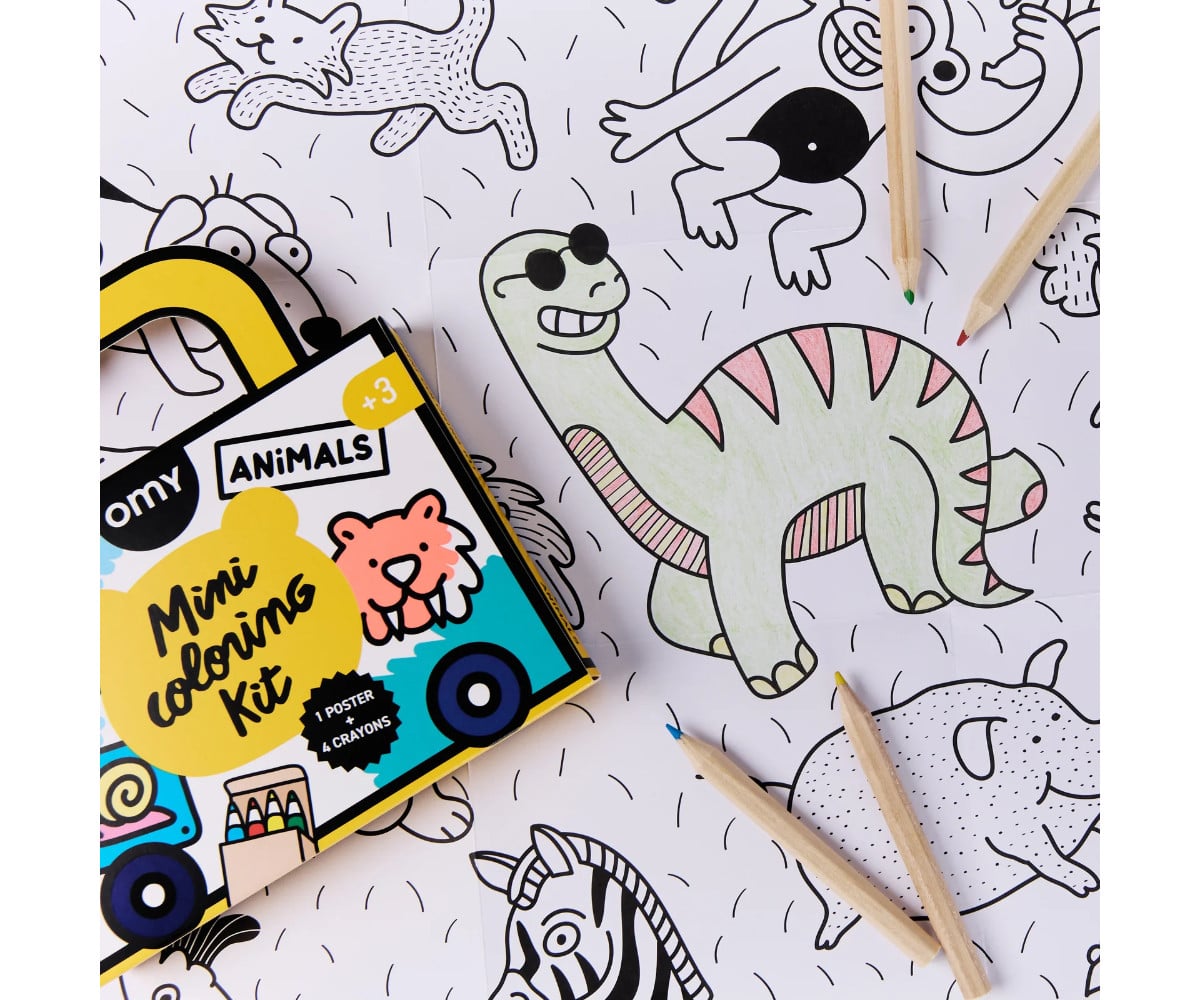 Mini Pocket Omy Animaux à Colorier