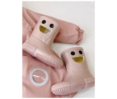 Bottes de Pluie Isothermes en Caoutchouc Naturel Wistiti Pink