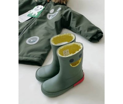 Bottes de Pluie Isothermes en Caoutchouc Naturel Wistiti Forest Green