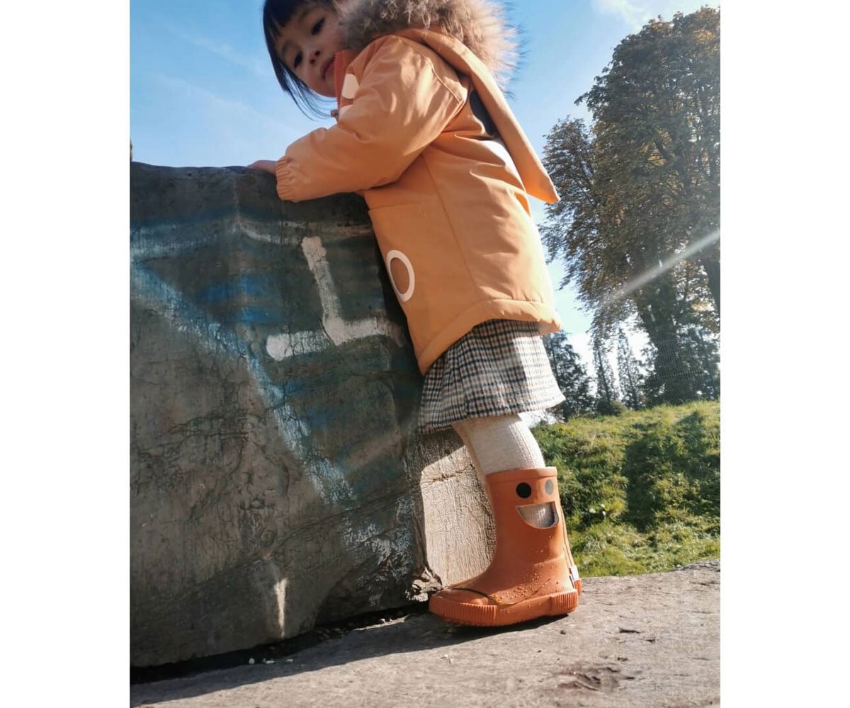 Bottes de Pluie Isothermes en Caoutchouc Naturel Wistiti Brown