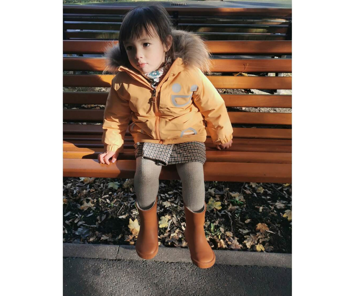 Bottes de Pluie Isothermes en Caoutchouc Naturel Wistiti Brown