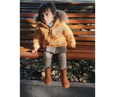 Bottes de Pluie Isothermes en Caoutchouc Naturel Wistiti Brown