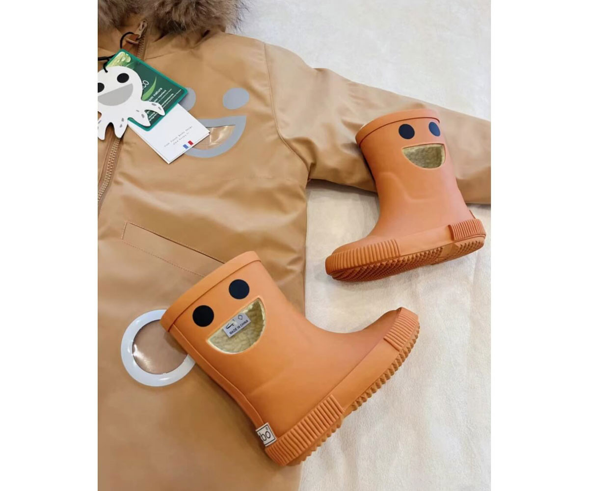 Bottes de Pluie Isothermes en Caoutchouc Naturel Wistiti Brown
