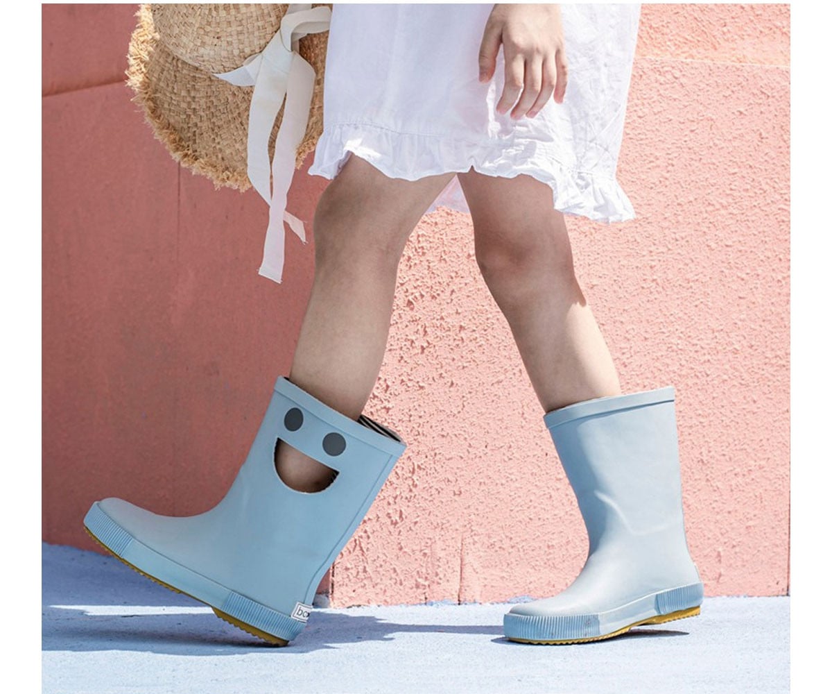 Bottes de Pluie en Caoutchouc Naturel Wistiti Platine