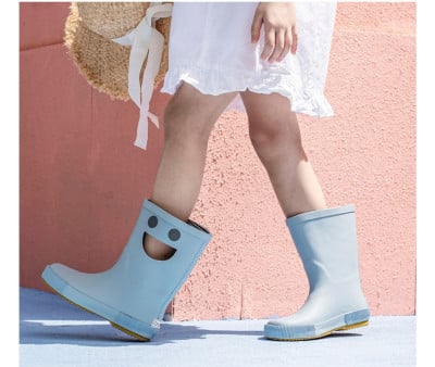 Bottes de Pluie en Caoutchouc Naturel Wistiti Platine