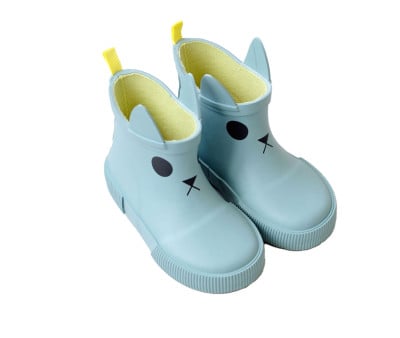 Stivali Pioggia Bassi Kerran Gomma Naturale Platine