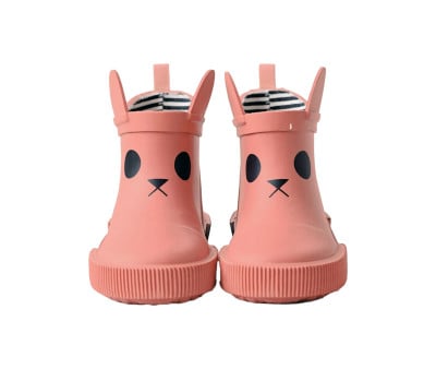 Stivali Pioggia Bassi Kerran Gomma Naturale Pink