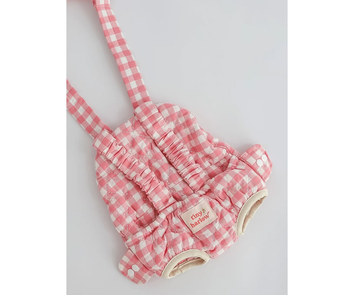 Porte-Poupée Tiny Harlow Vichy Rose