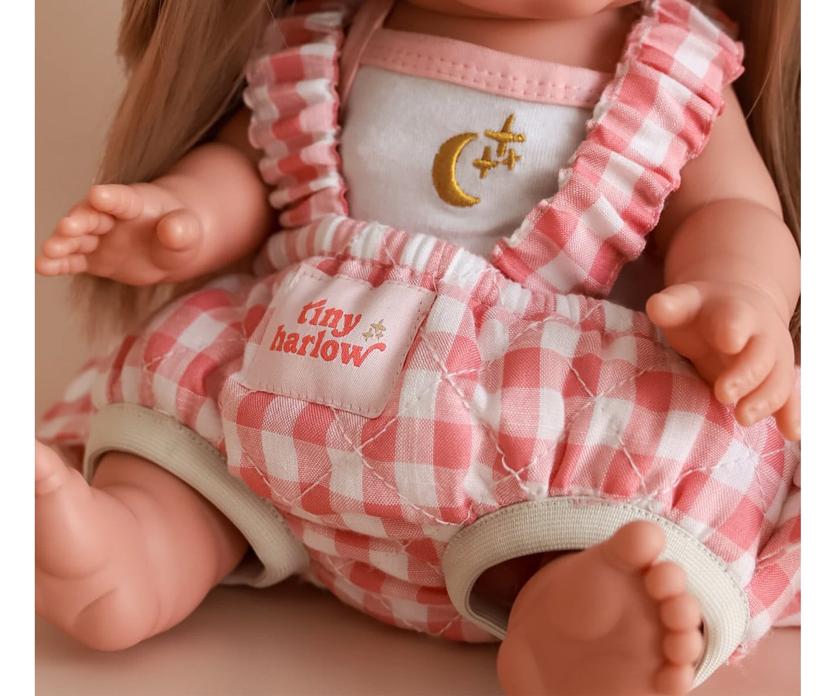 Porte-Poupée Tiny Harlow Vichy Rose