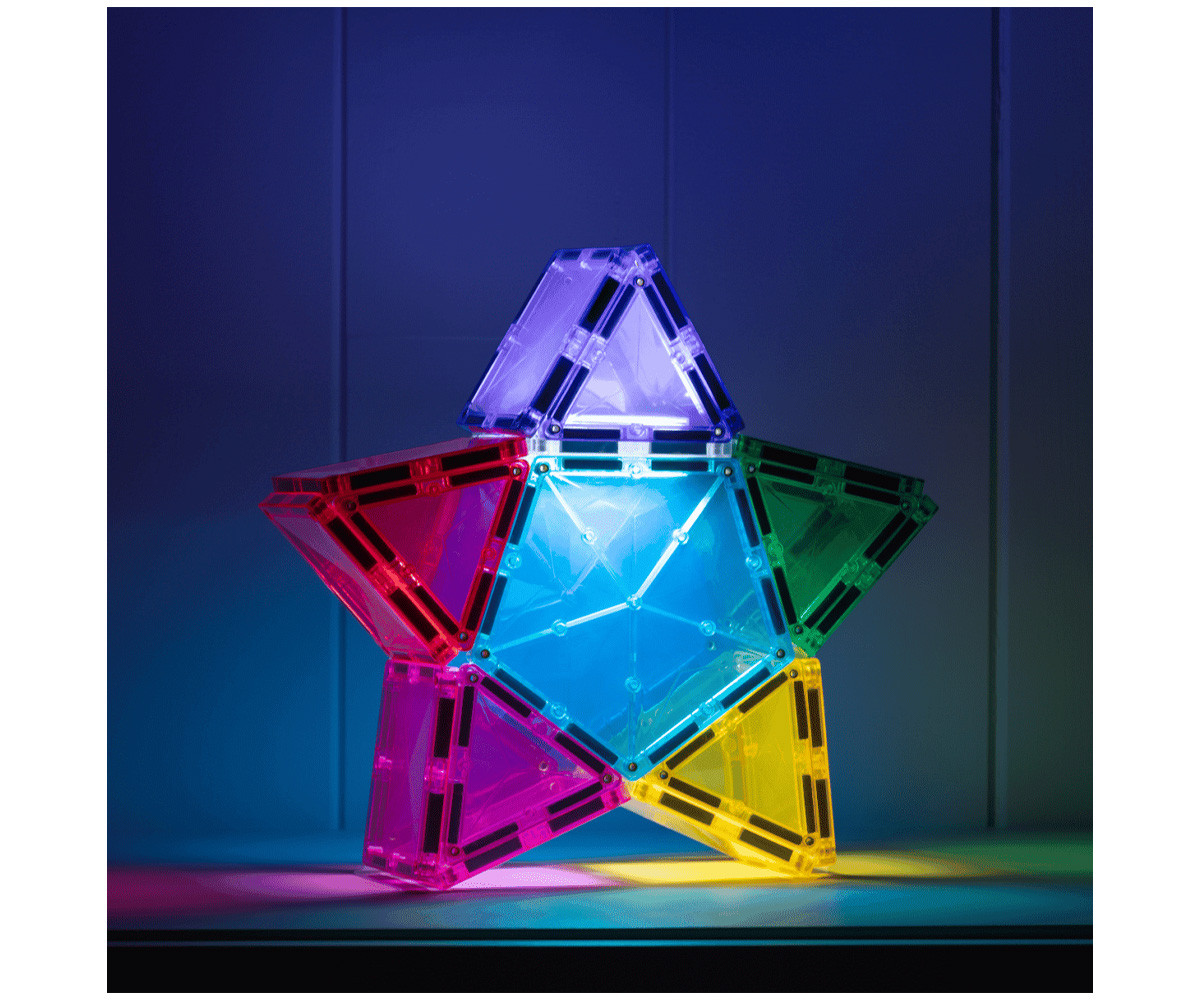Construção Connetix Light Star 28 peças