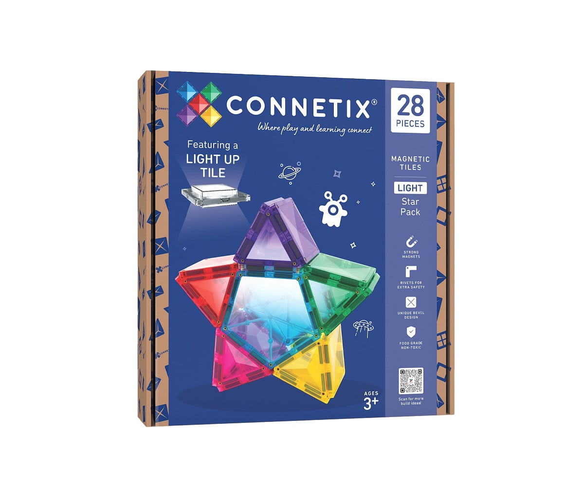 Construção Connetix Light Star 28 peças
