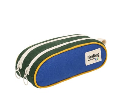 Estuche Doble Tricolor Azul Eléctrico