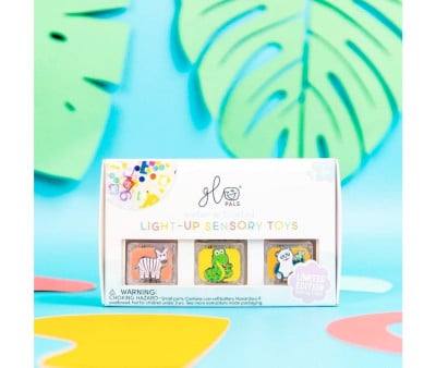Conjunto de cubos sensoriais Party Zoo Light