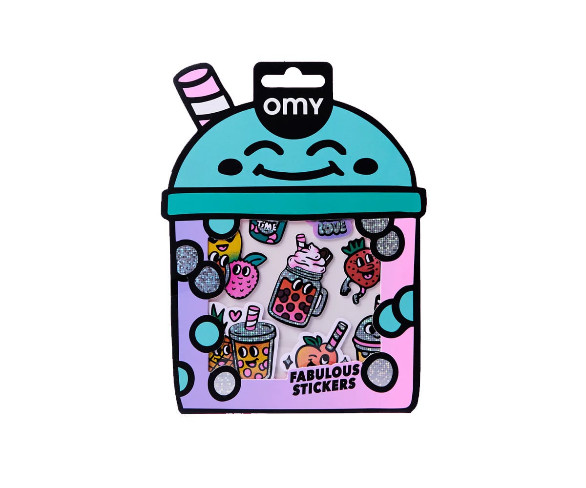 Adesivos fluorescentes Big Bubble Tea