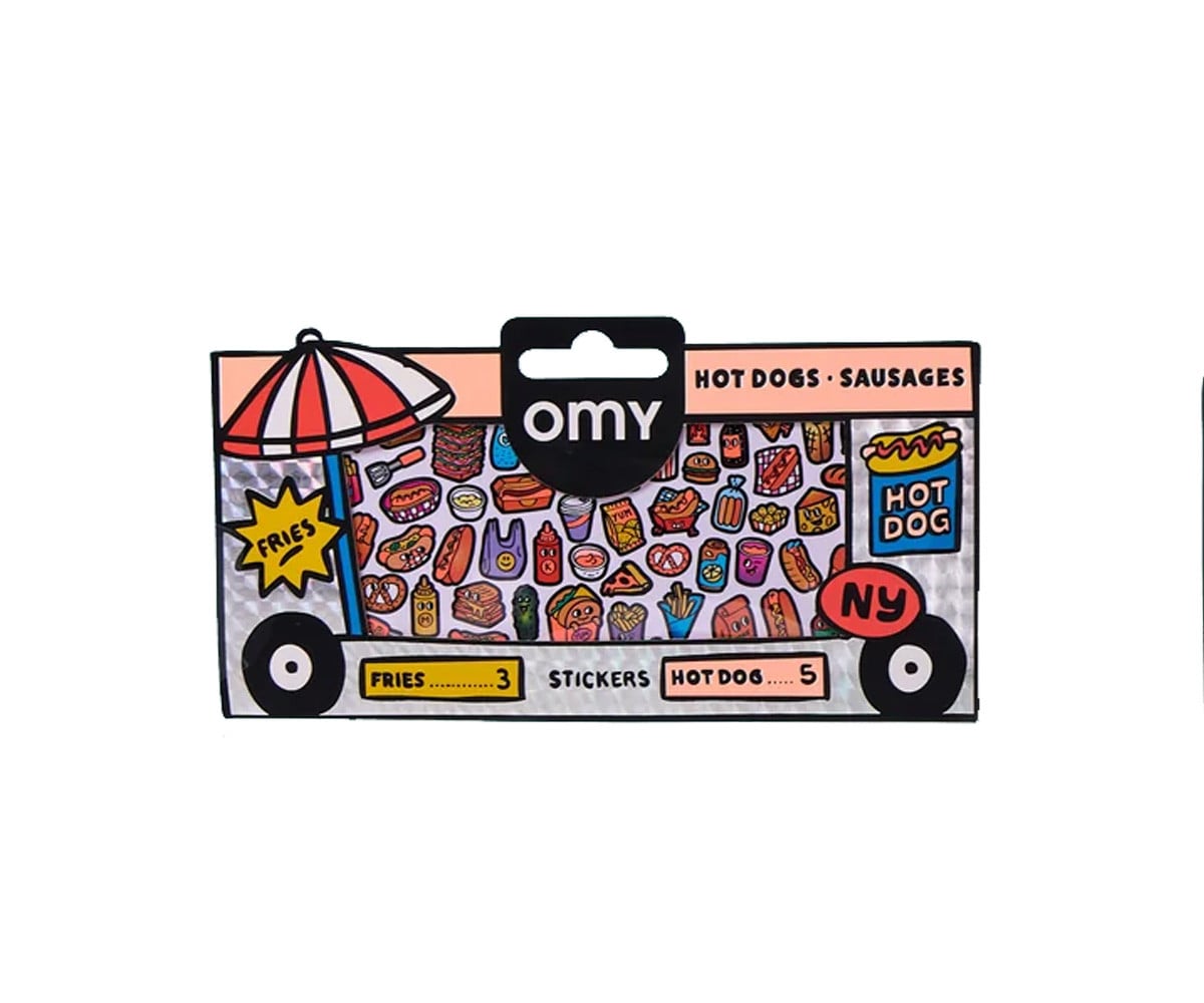 Stickers Fluorescents Boutique Hot Dog
