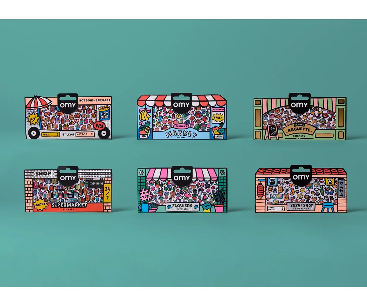 Stickers Fluorescents Boutique Hot Dog