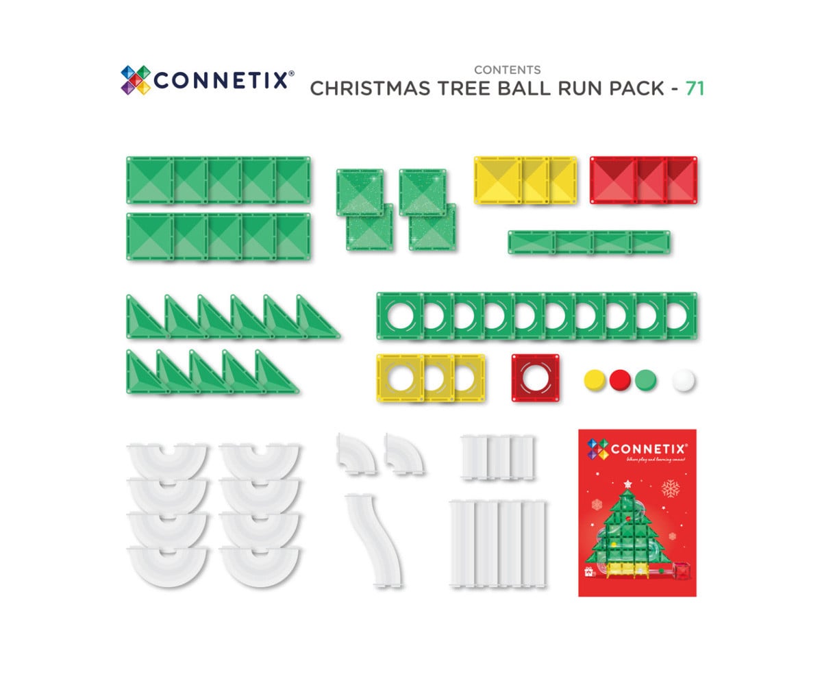 Pack Connetix Ball Run Christmas Special Edition 71 Pièces