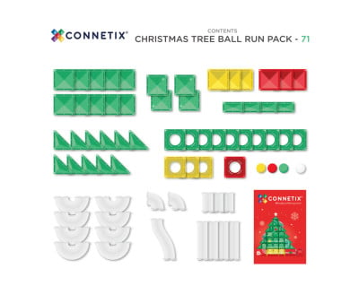Pack Connetix Ball Run Christmas Special Edition 71 Pièces