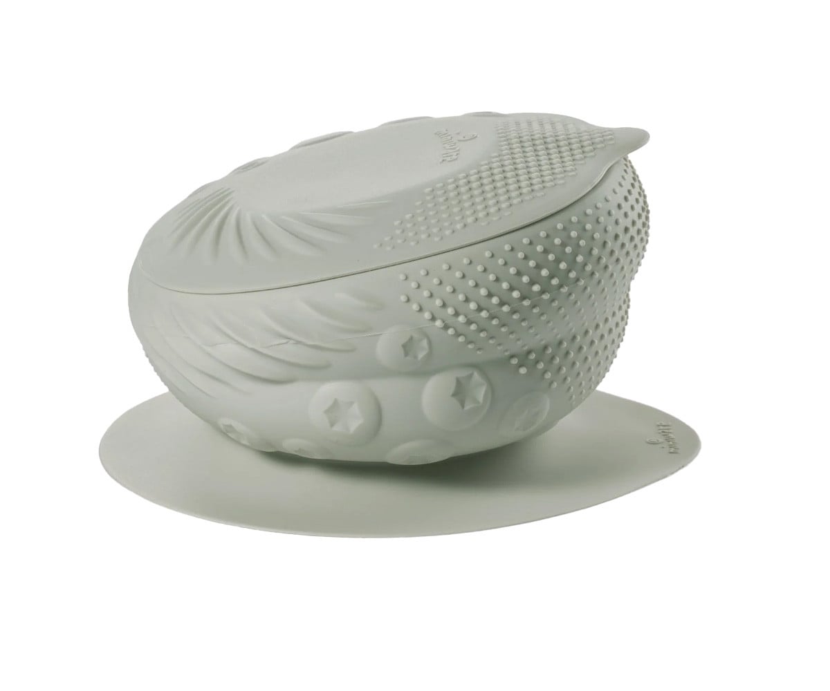 Bol en Silicone avec Couvercle et Ventouse Sage