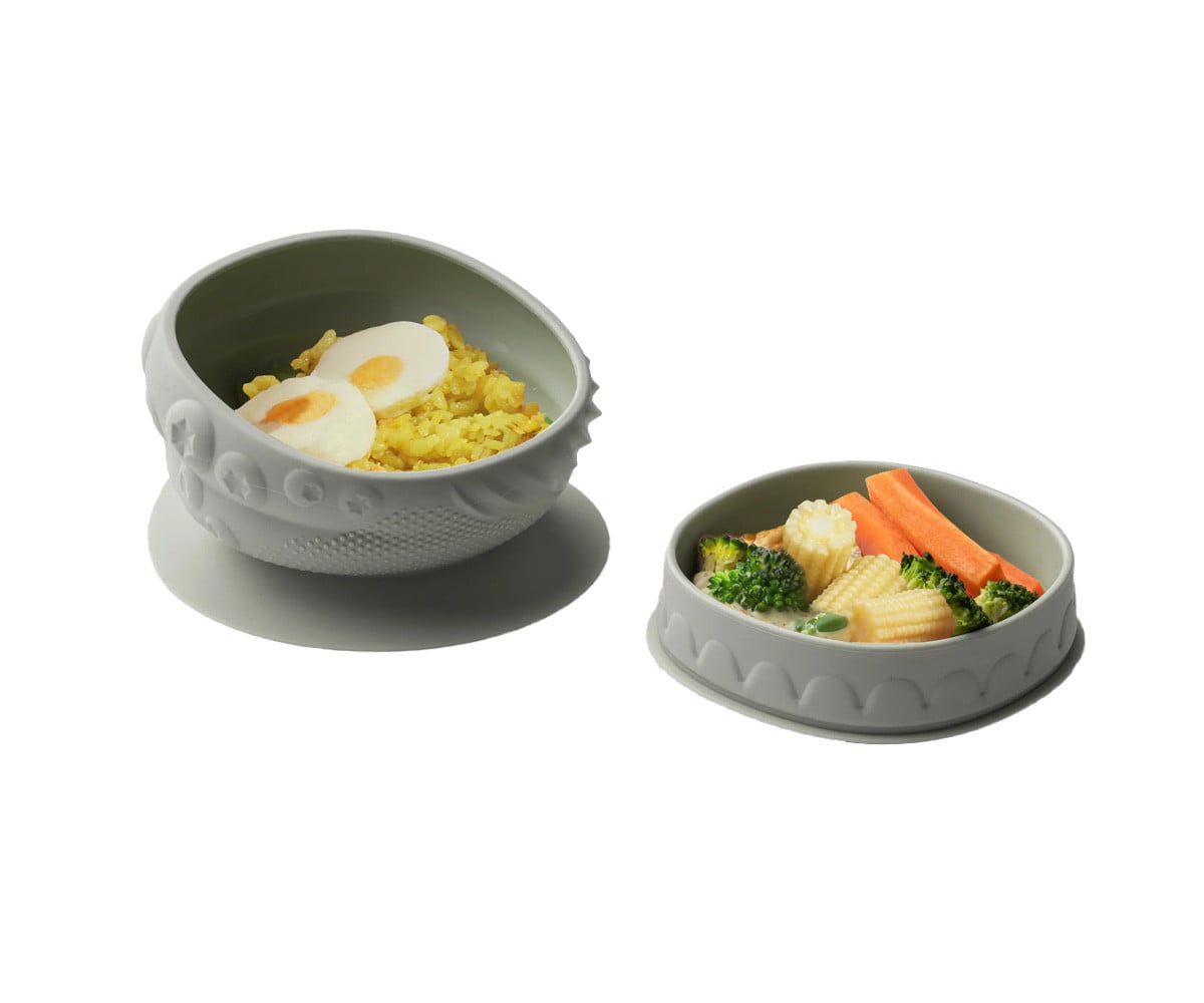 Bol en Silicone avec Couvercle et Ventouse Sage