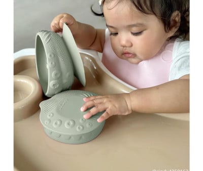 Bol en Silicone avec Couvercle et Ventouse Sage