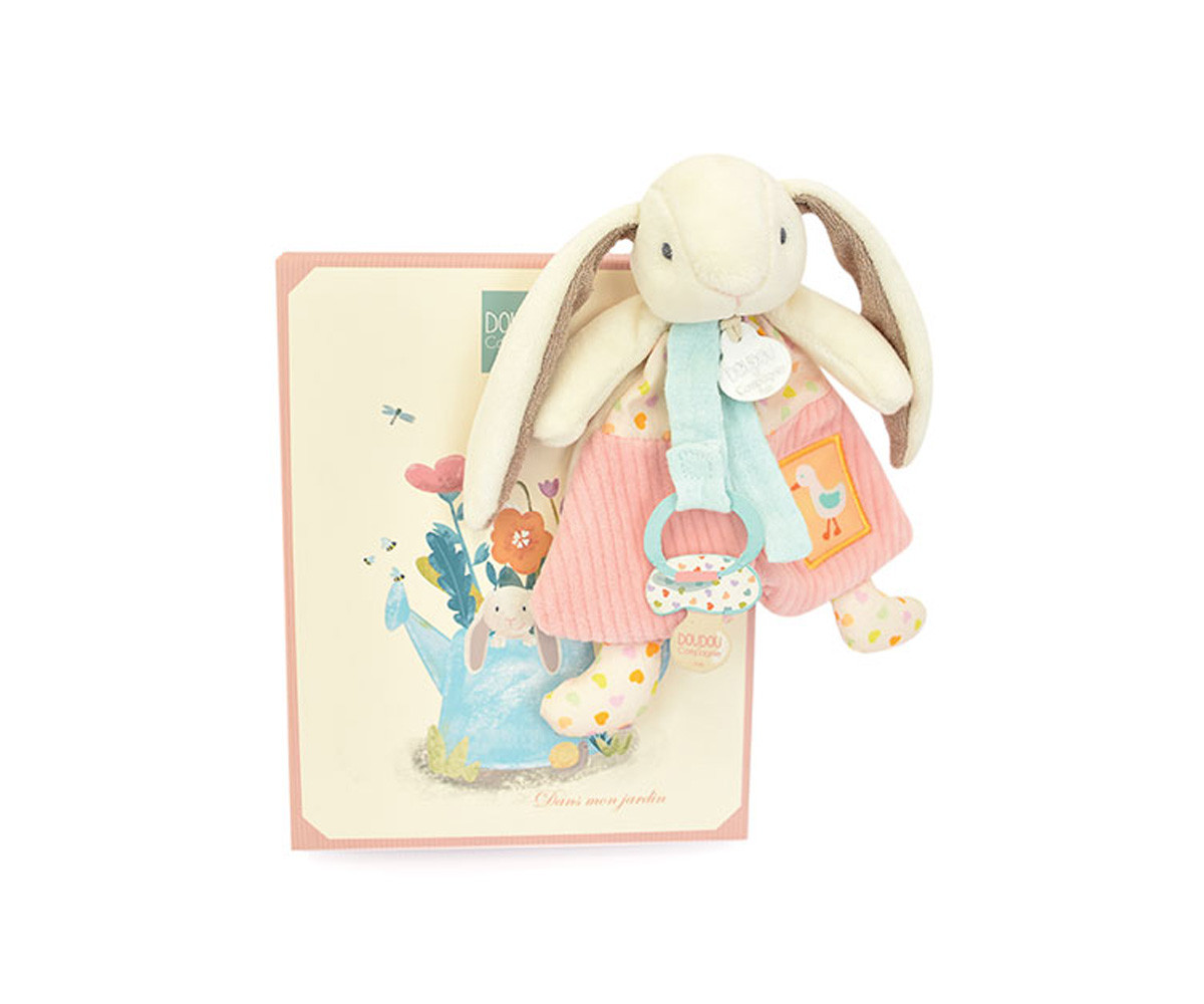 Doudou Sujetachupetes Lapin Ciboulette Personalizable