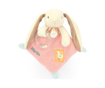 Doudou Sonajero Peluche Conejito Personalizable
