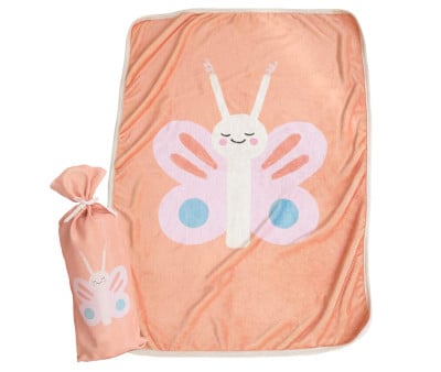Manta Super Suave Mariposa Personalizable