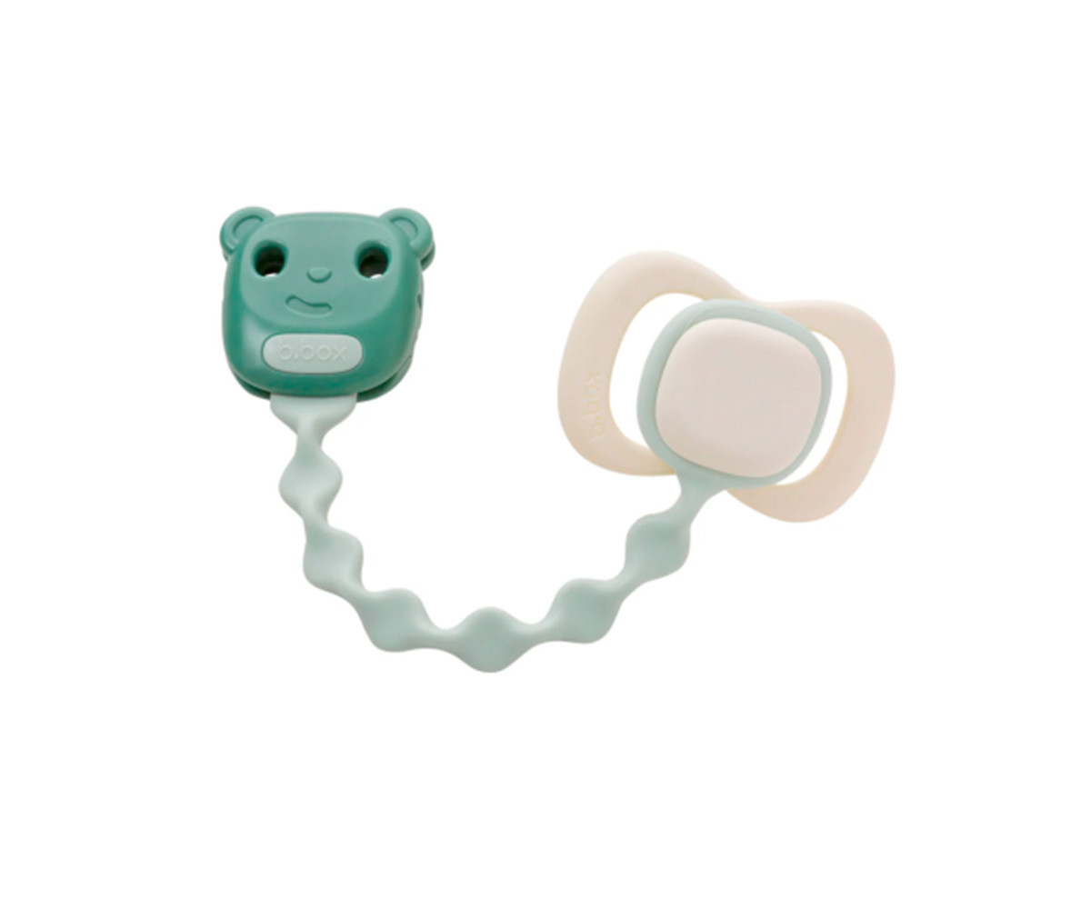 2 Attache-Sucettes en Silicone Sage/Ocean