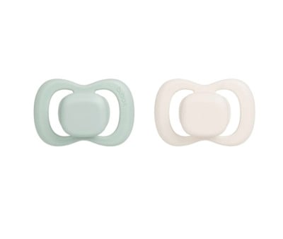 2 Chupetes Tetina Fisiológica Látex Sage/Vanilla