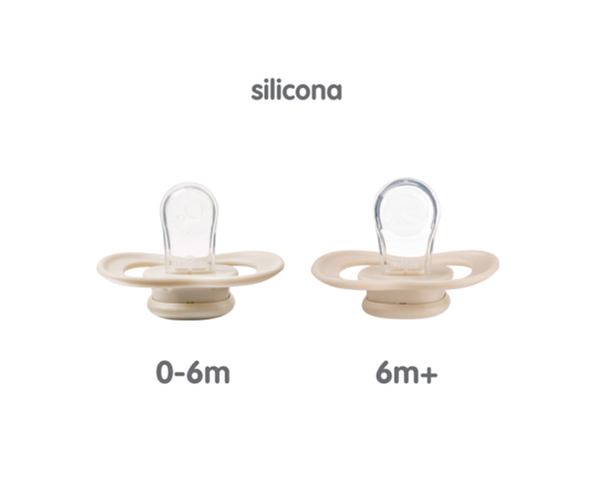 2 Sucettes Tétine Physiologique en Silicone Berry/Blush