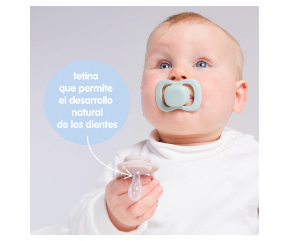 2 Sucettes Tétine Physiologique en Latex Berry/Blush