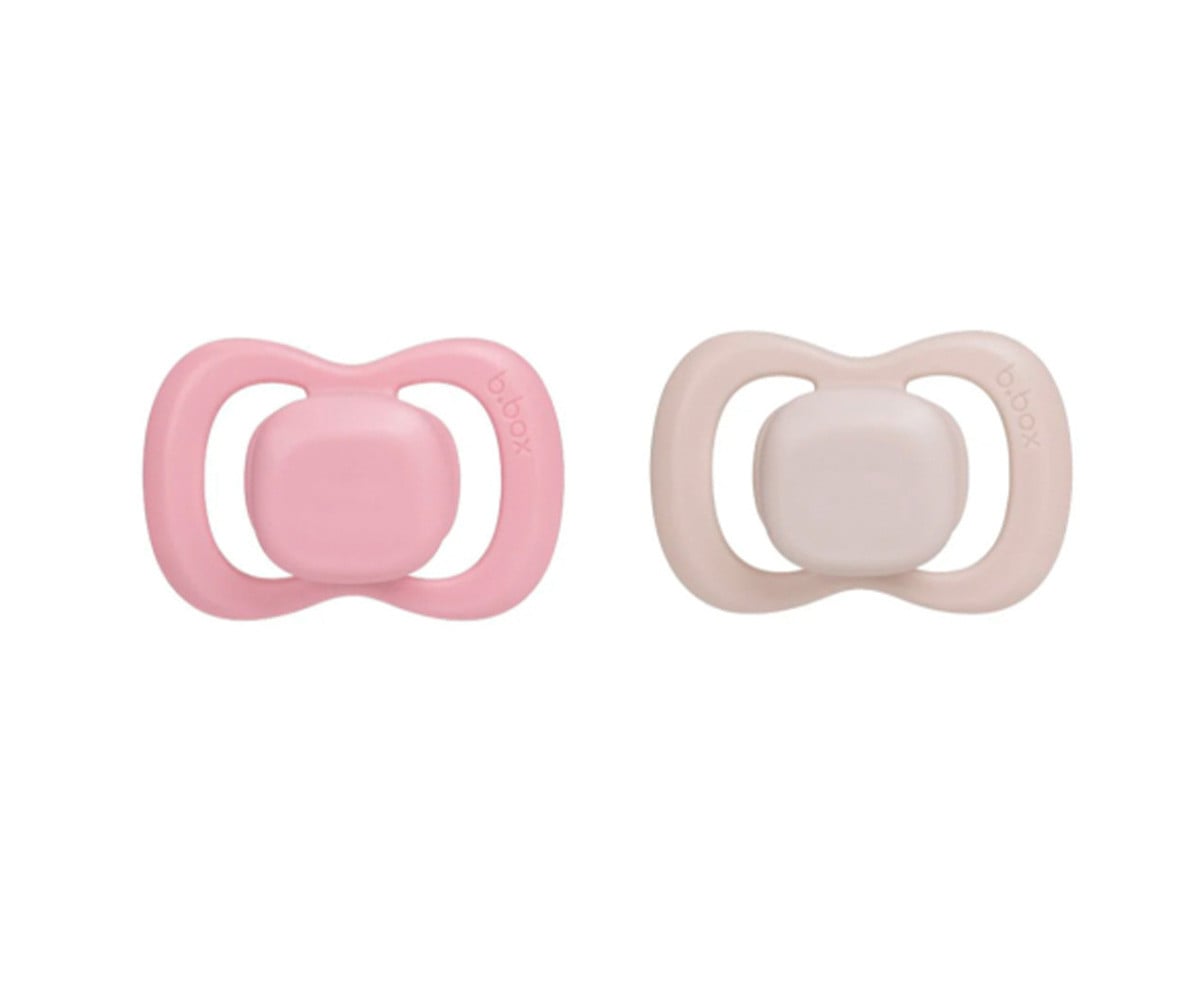 2 Sucettes Tétine Physiologique en Latex Berry/Blush