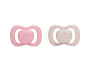 Chupetes tetina fisiológica látex (2 ud.) Berry/Blush