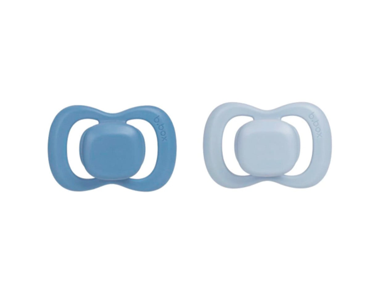 2 Sucettes Tétine Physiologique en Silicone Ocean/Sky