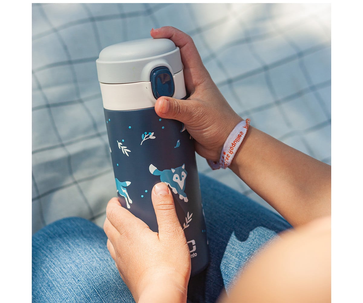 Gourde Pop Bleu Wolf 360 ml