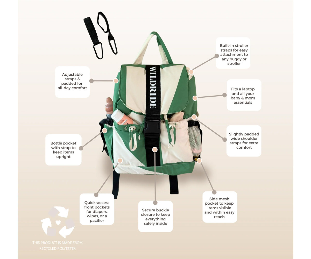 Mochila para adultos Green Graphic