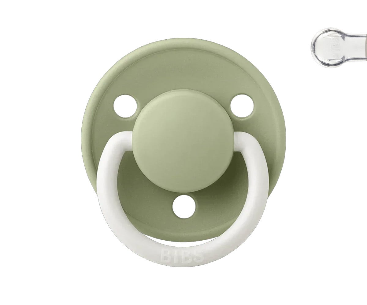 Succhietto Notturno BIBS De Lux Sage Silicone Imbustato