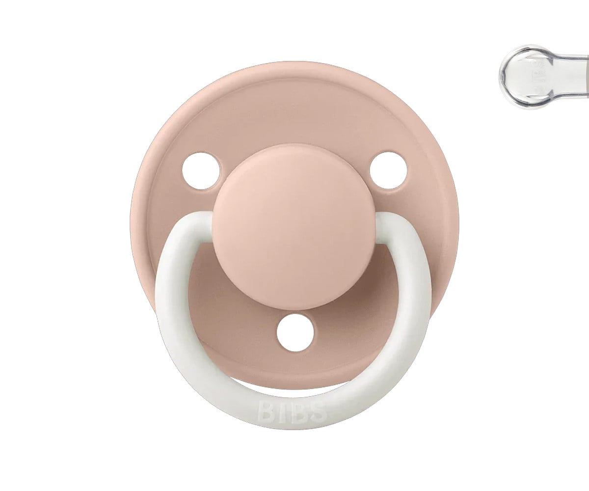 Chupete Nocturno BIBS De Lux Blush en Bolsita