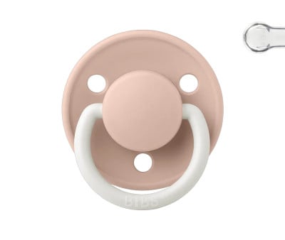 Chupete Nocturno BIBS De Lux Blush en Bolsita