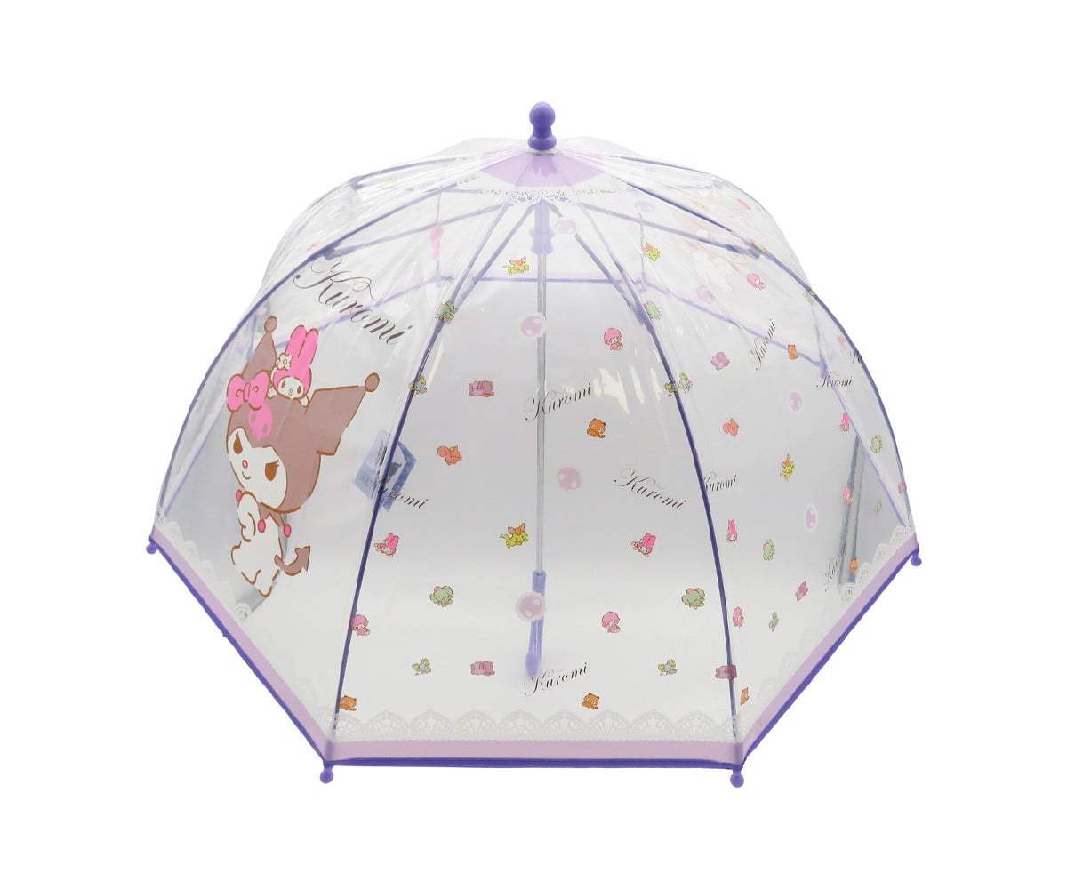 Guarda-chuva manual infantil Kuromi Transparent Bubble