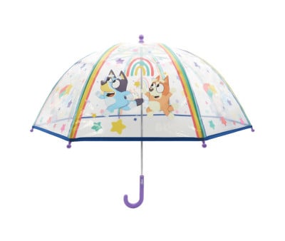 Ombrello per Bambini Bluey Rainbow Transparente Bubble