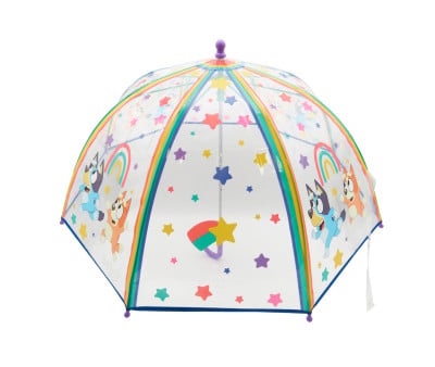 Guarda-chuva manual infantil Bluey Transparent Bubble