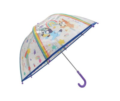 Guarda-chuva manual infantil Bluey Transparent Bubble