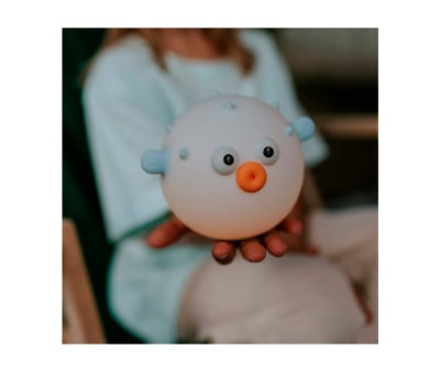 LED Night Light Blue Puffer Fish