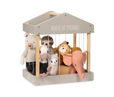 Cage à Peluches Gris/Naturel