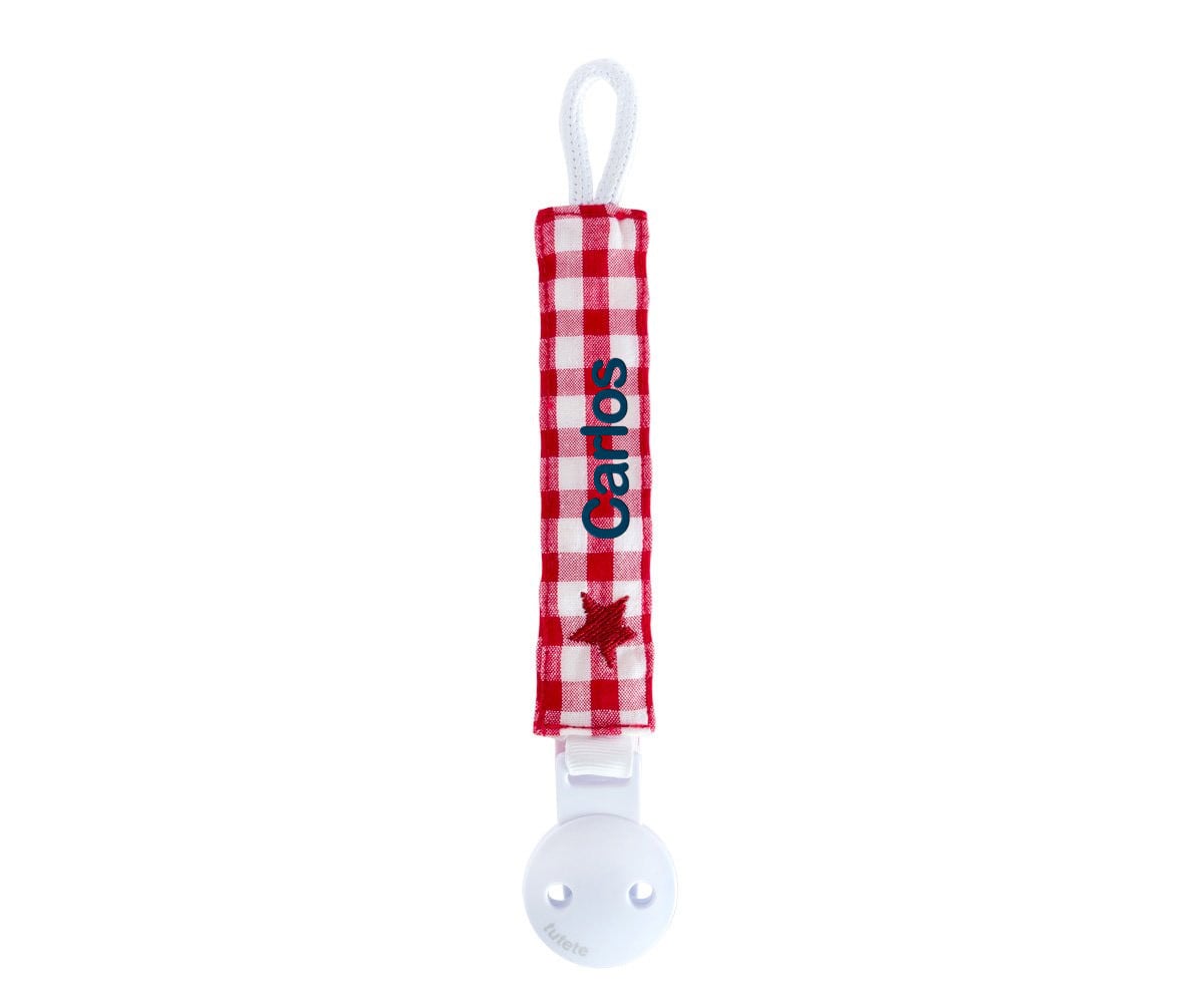 Portasucchietto Personalizzato Vichy Star Rosso