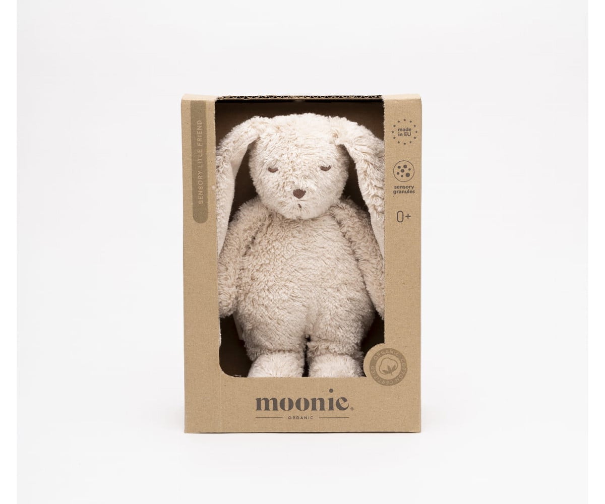 Peluche Sensorielle Petit Lapin Moonie Sand Personnalisable